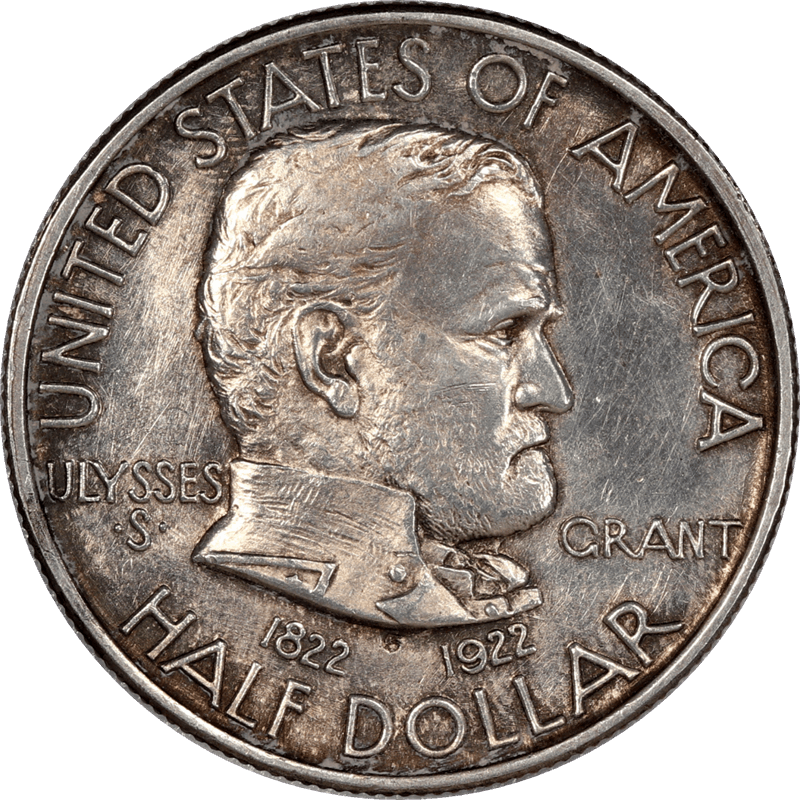 1922 Grant Half Dollar Commemorative 50c Choice About Uncirculated