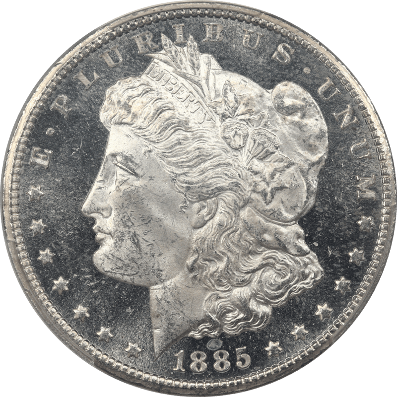 1885-CC Morgan Silver Dollar $1 PCGS MS64PL - Nice White Coin, Cameo