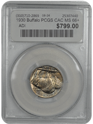 1930 Buffalo PCGS CAC MS 66+