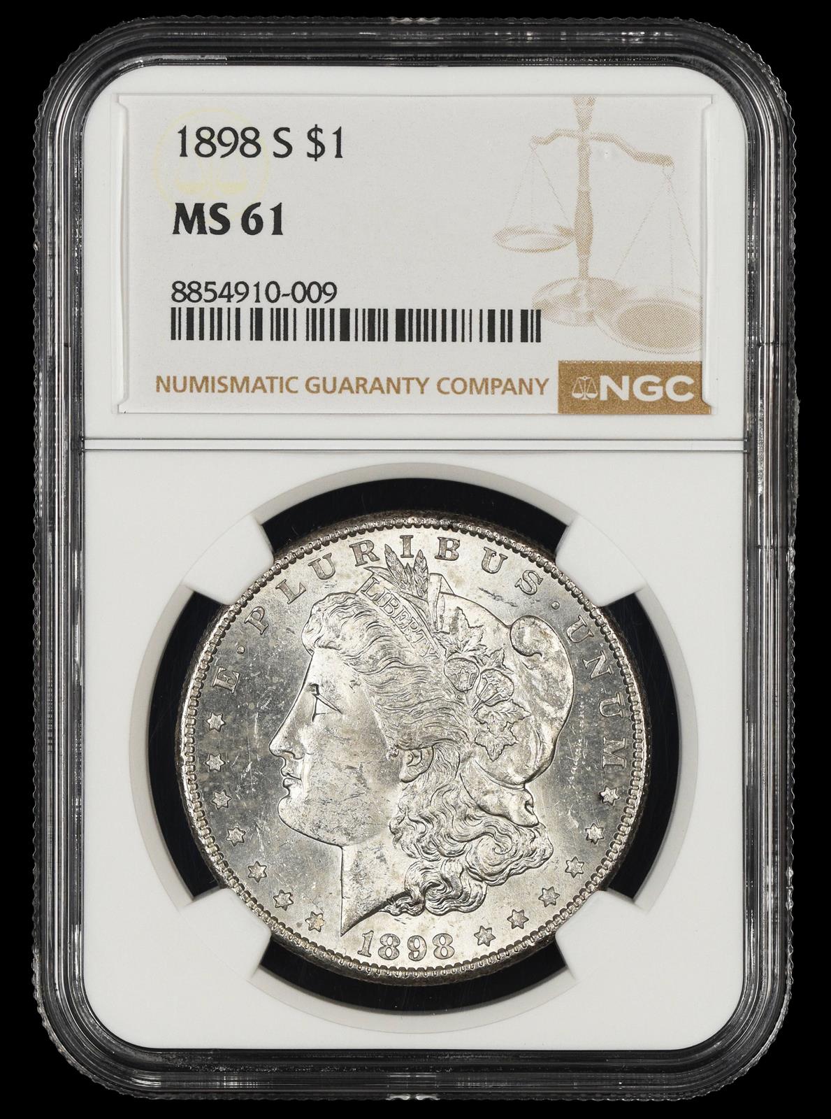 1898 S $1 NGC MS61