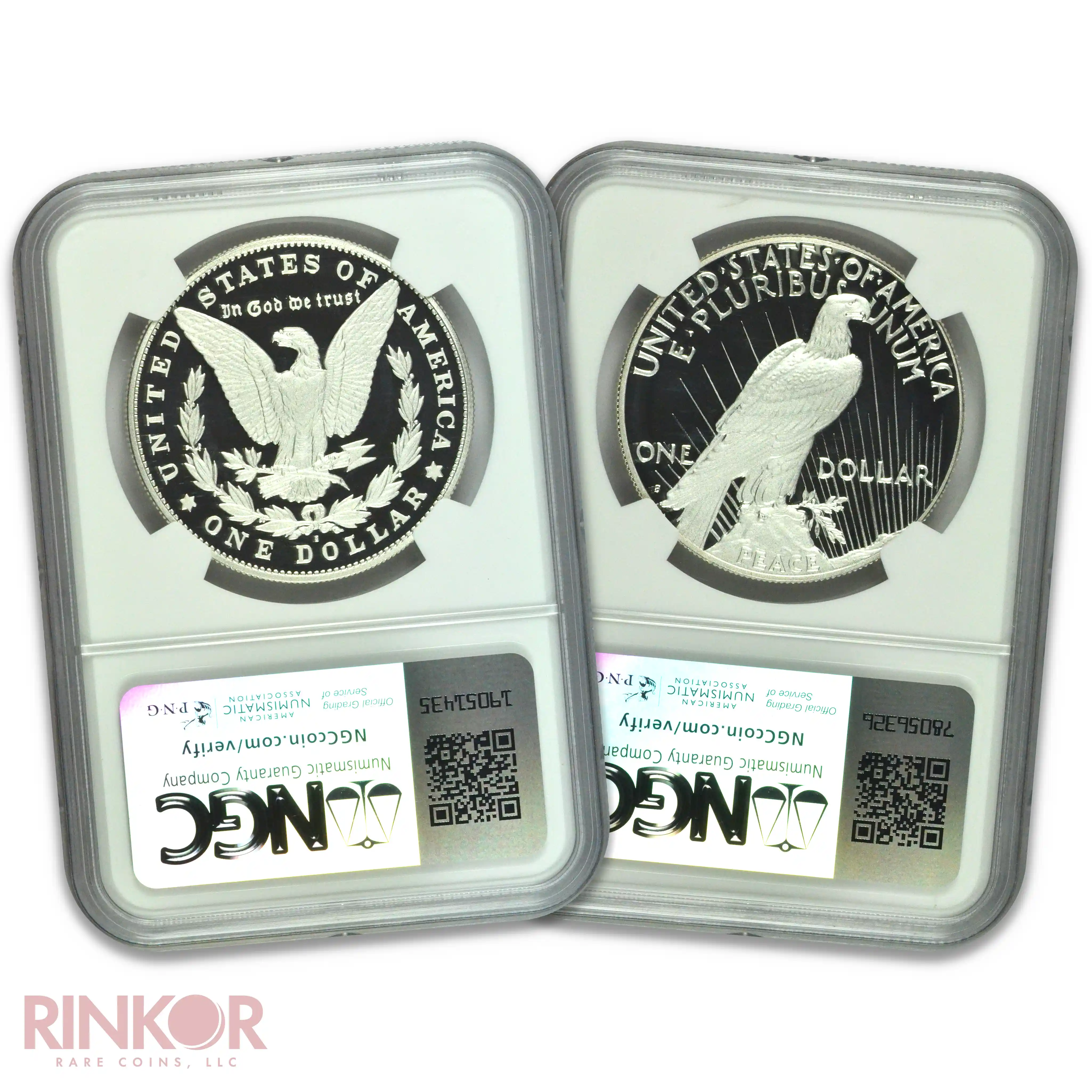 2023-S Morgan & Peace Dollar Early Releases 2-Coin Set NGC PF 70
