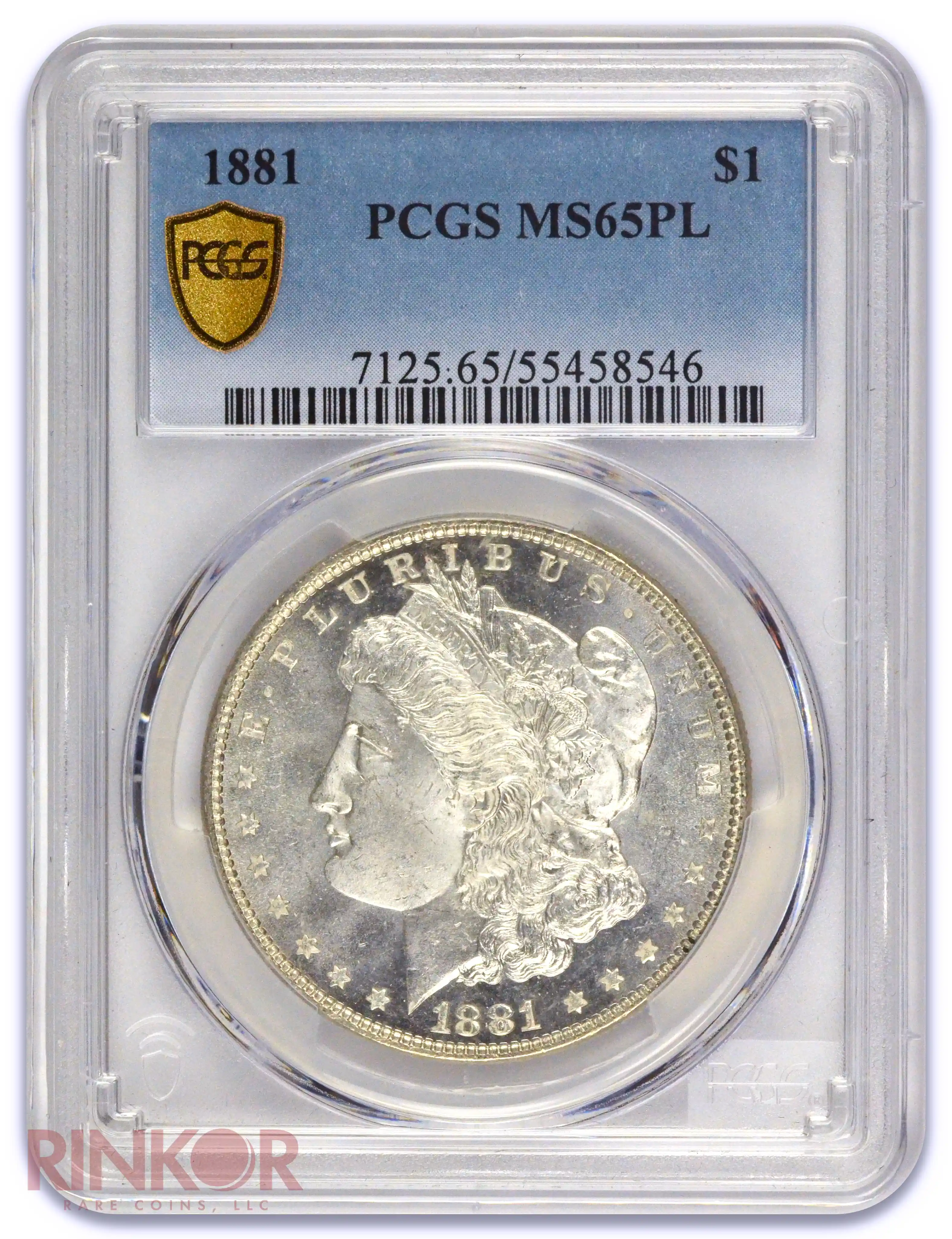 1881 $1 Morgan Dollar PCGS MS 65 PL