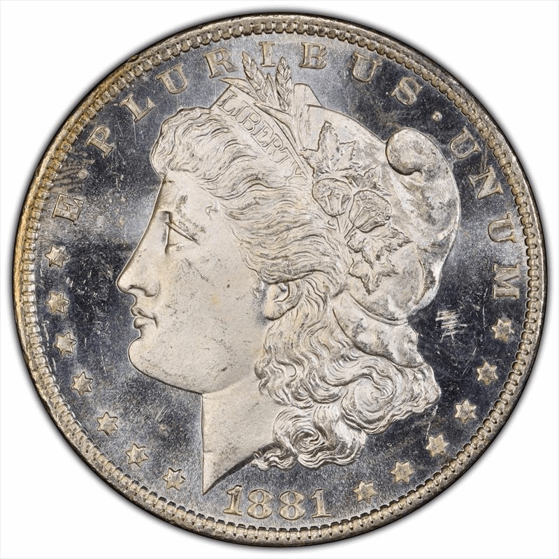 1881-O $1 PCGS MS 64+ DMPL CAC