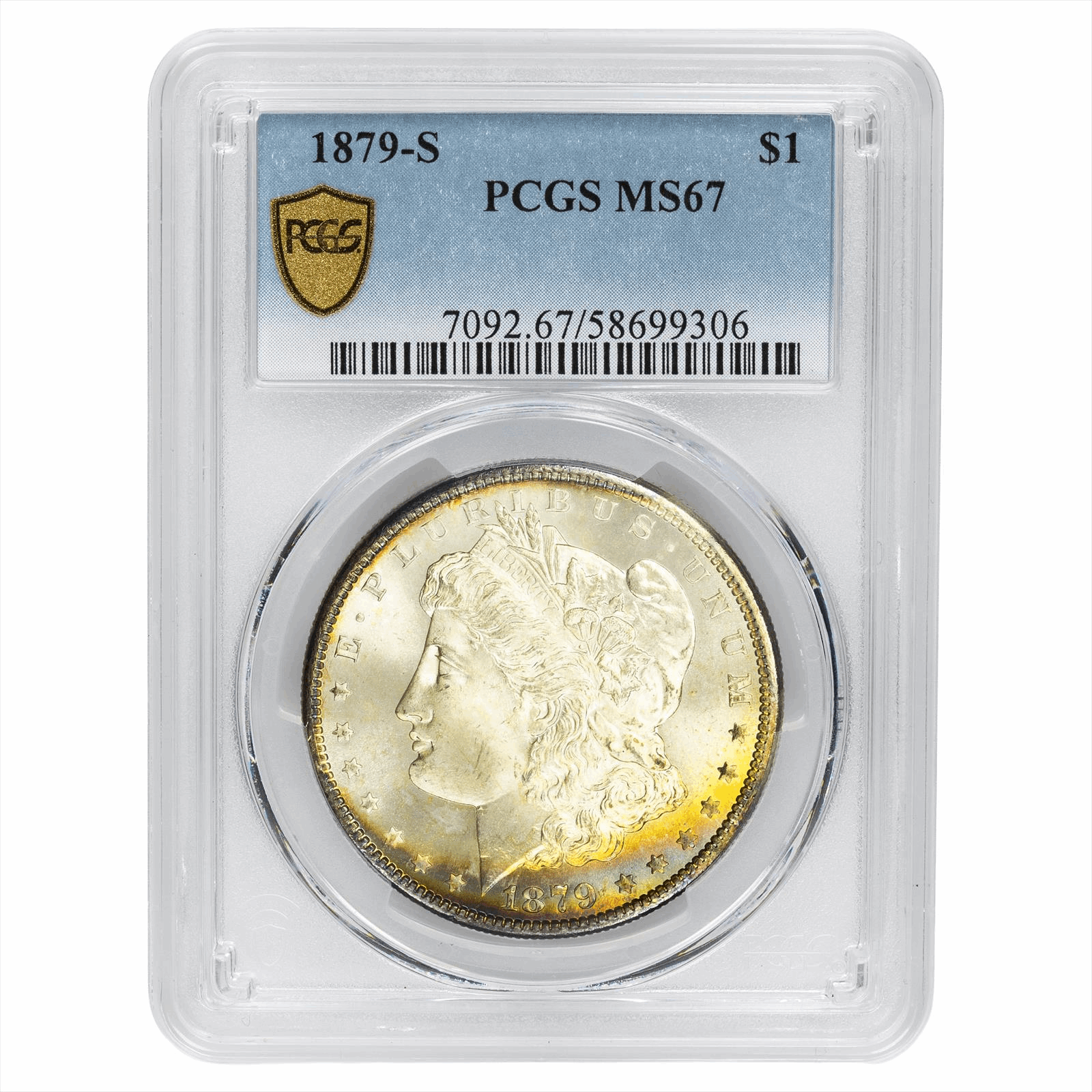 1879-S Morgan Silver Dollar $1 PCGS MS 67