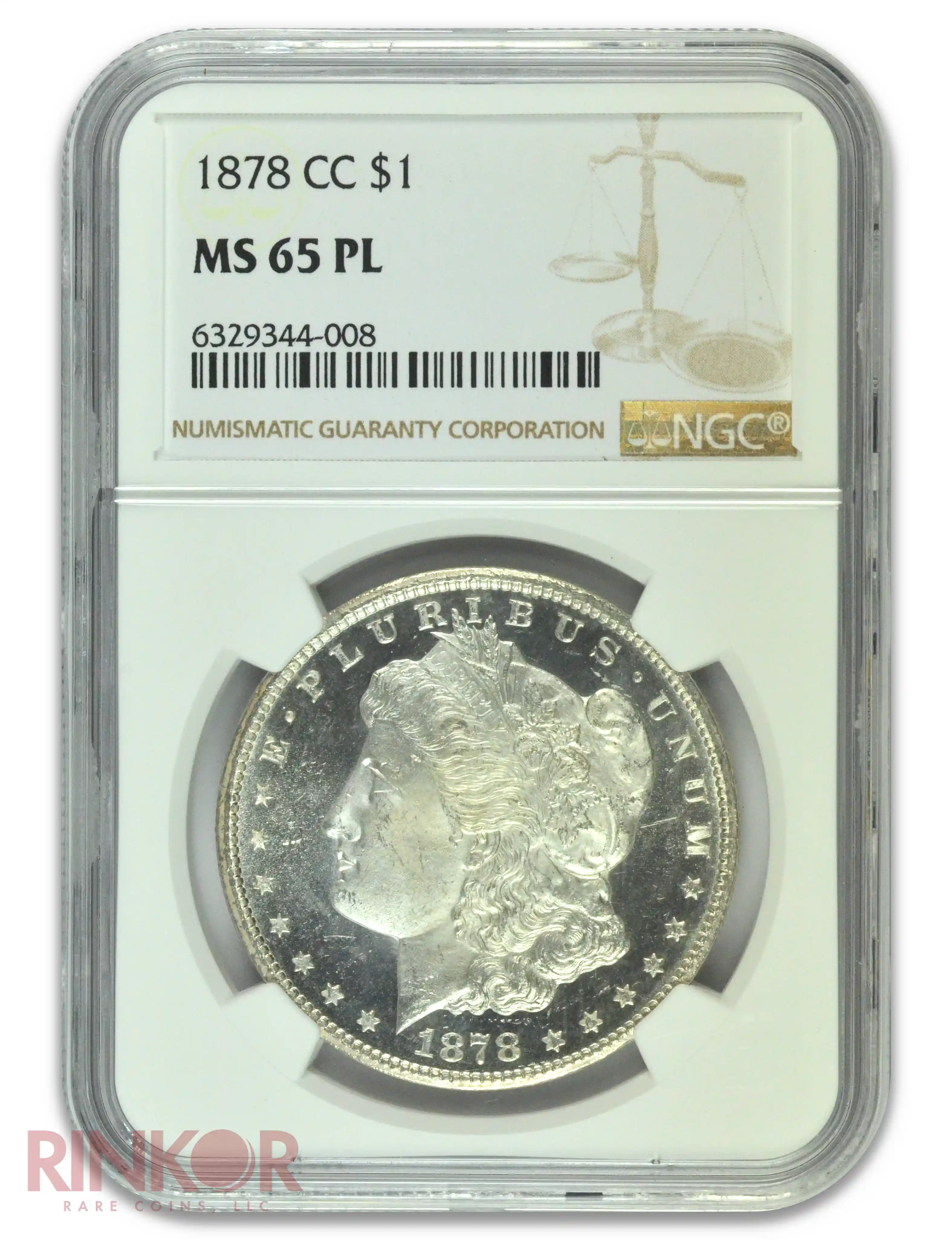 1878-CC $1 NGC MS 65 PL