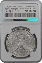 1904  Morgan Dollar NGC AU-55