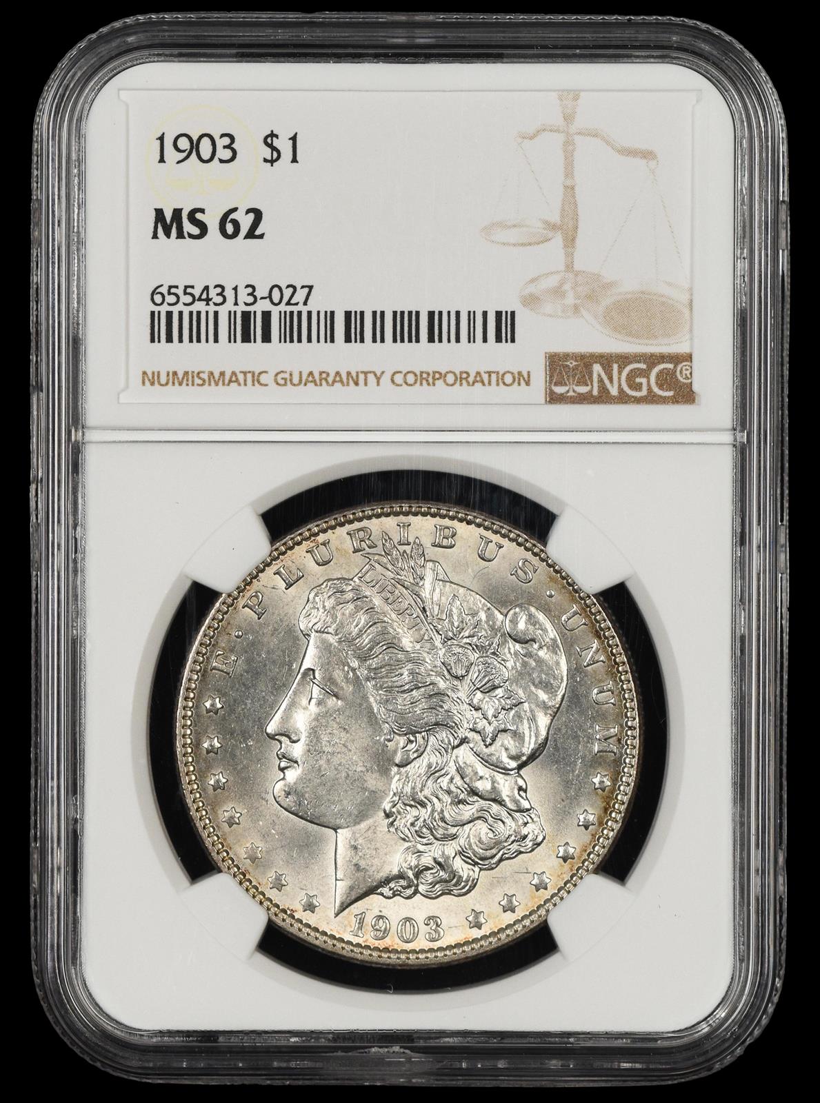 1903 $1 NGC MS62