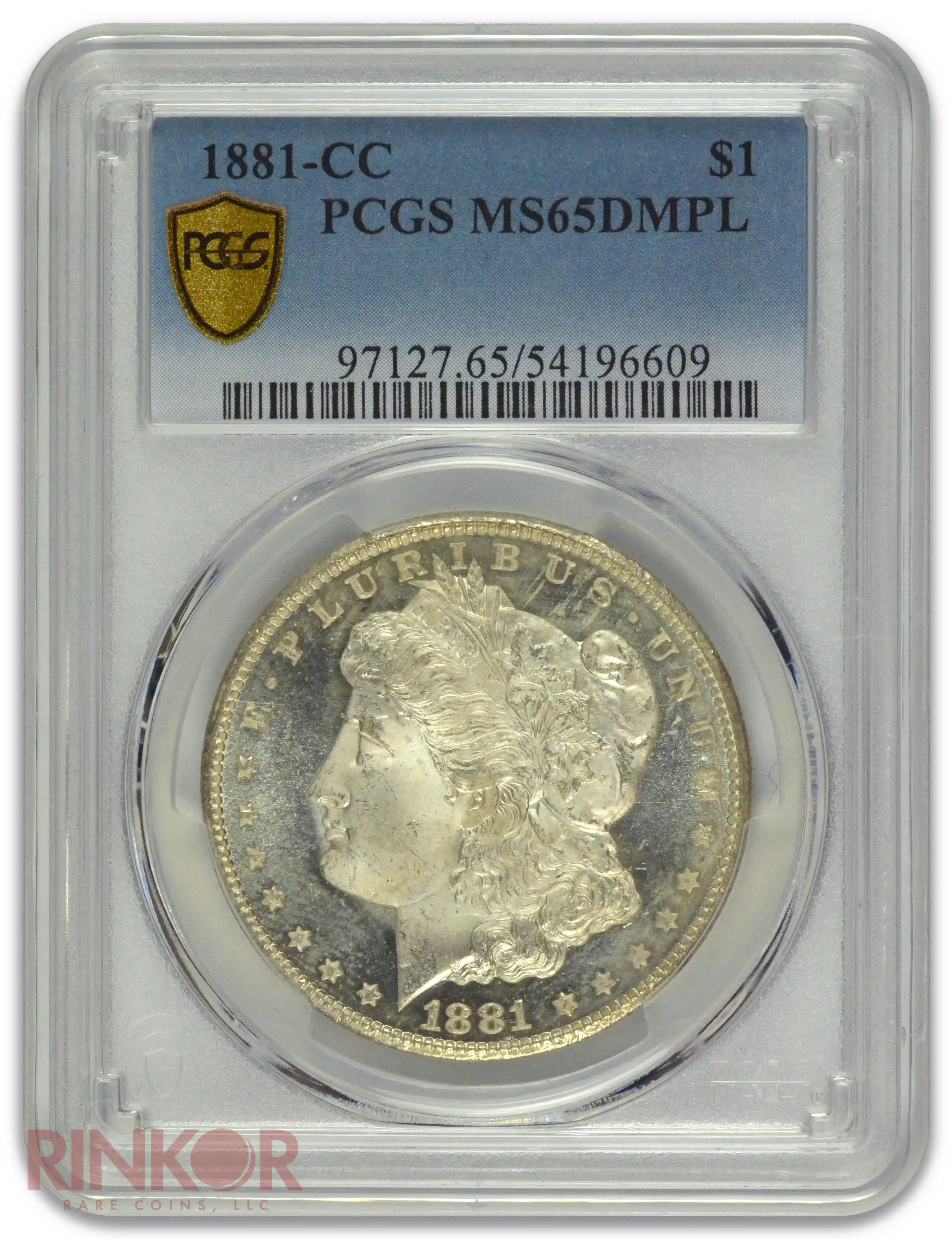 1881-CC $1 Morgan Dollar PCGS MS 65 DMPL