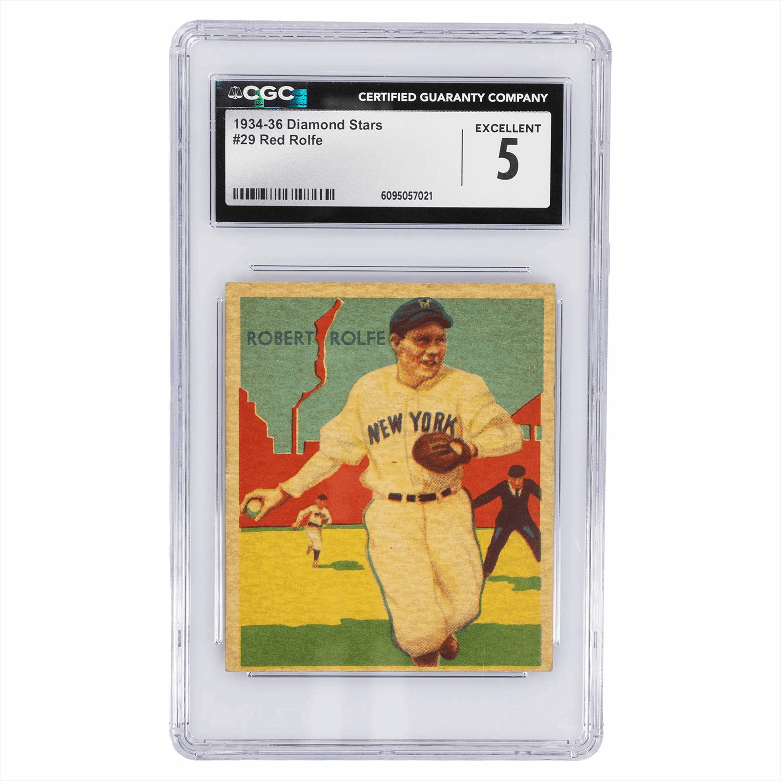 1934-36 Diamond Stars Red Rolfe #29 CGC EX 5
