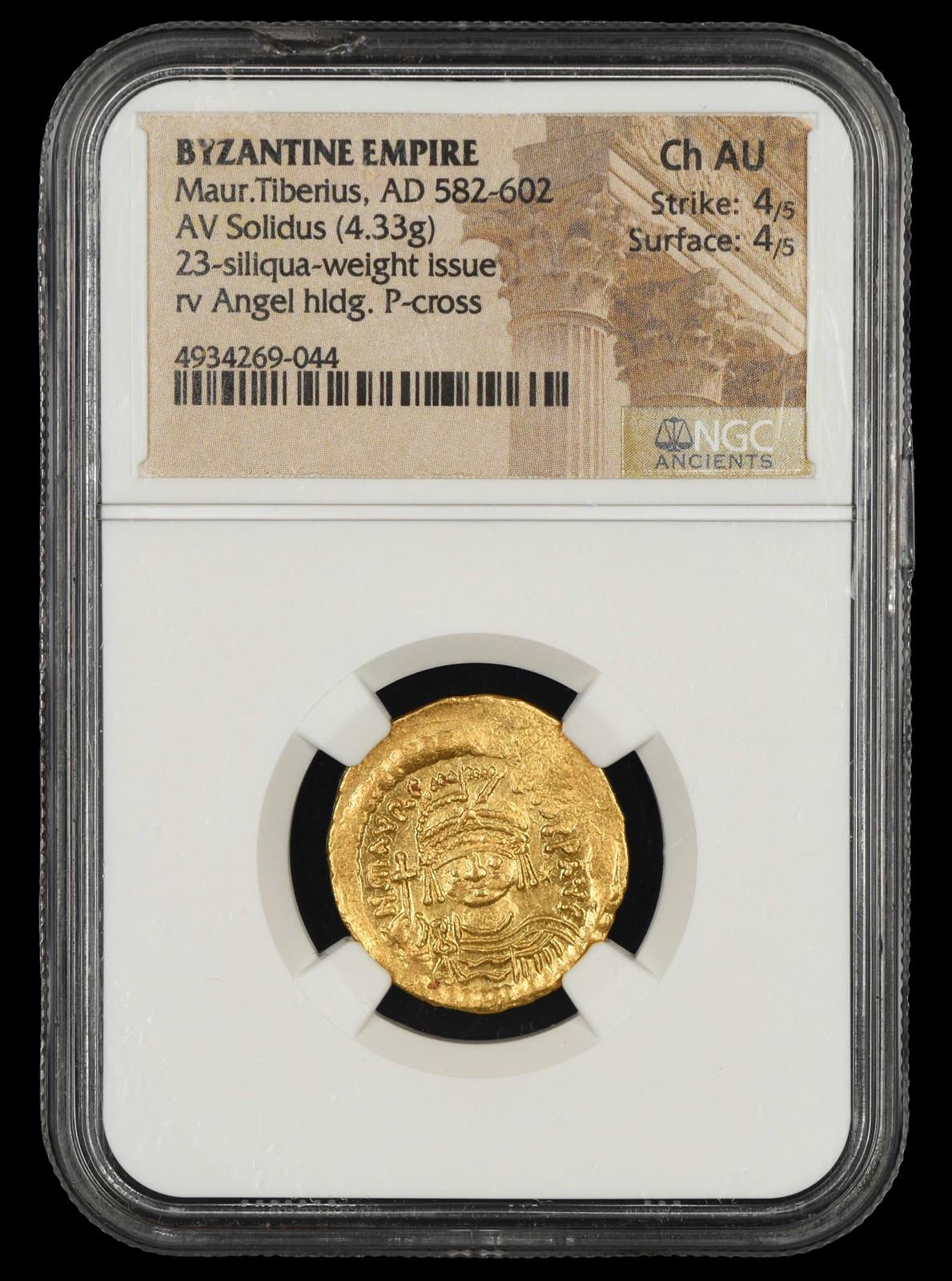 Maurice Tiberius Solidus NGC CH AU 4/5 4/5