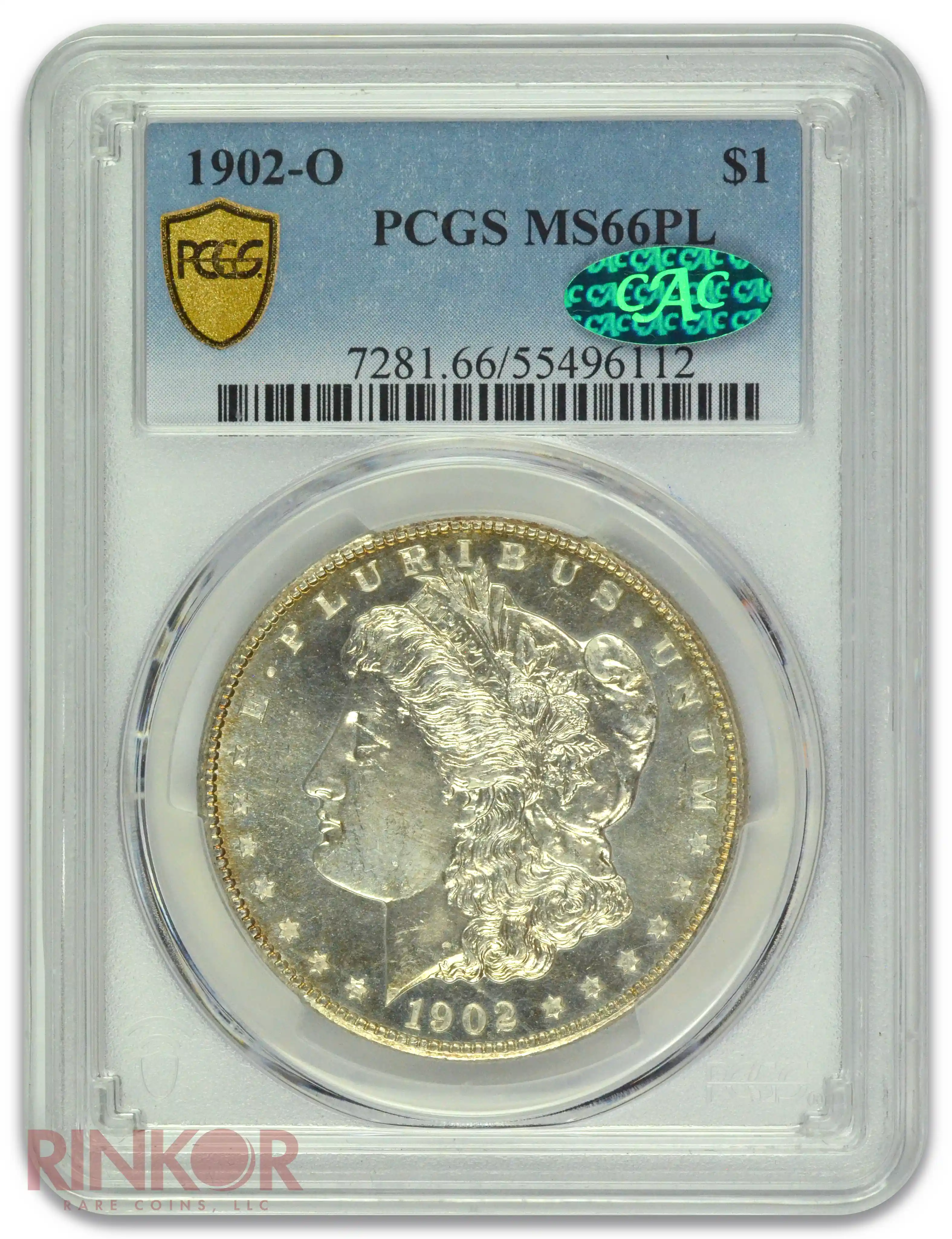 1902-O $1 Morgan Dollar PCGS MS 66 PL CAC
