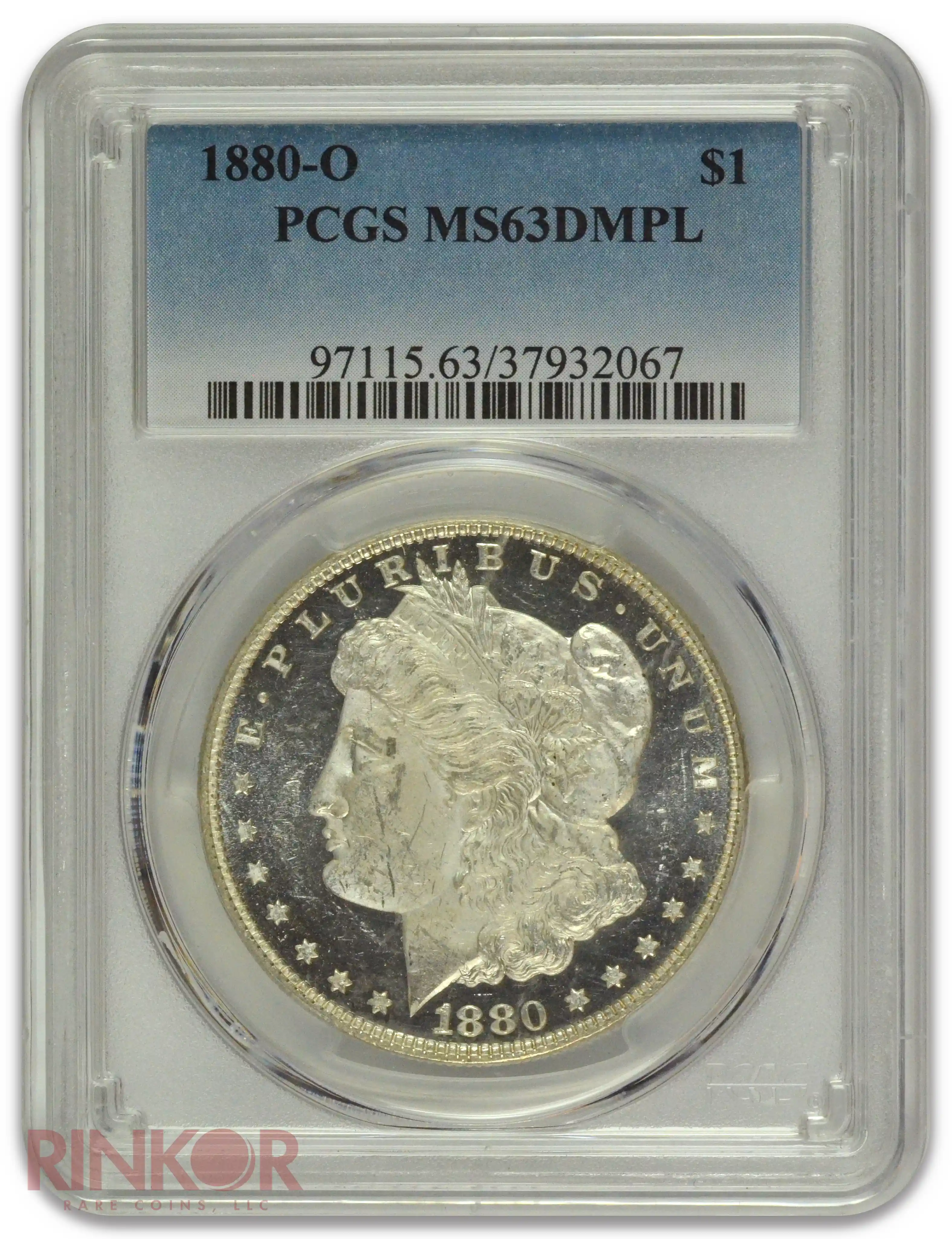 1880-O $1 Morgan Dollar PCGS MS 63 DMPL