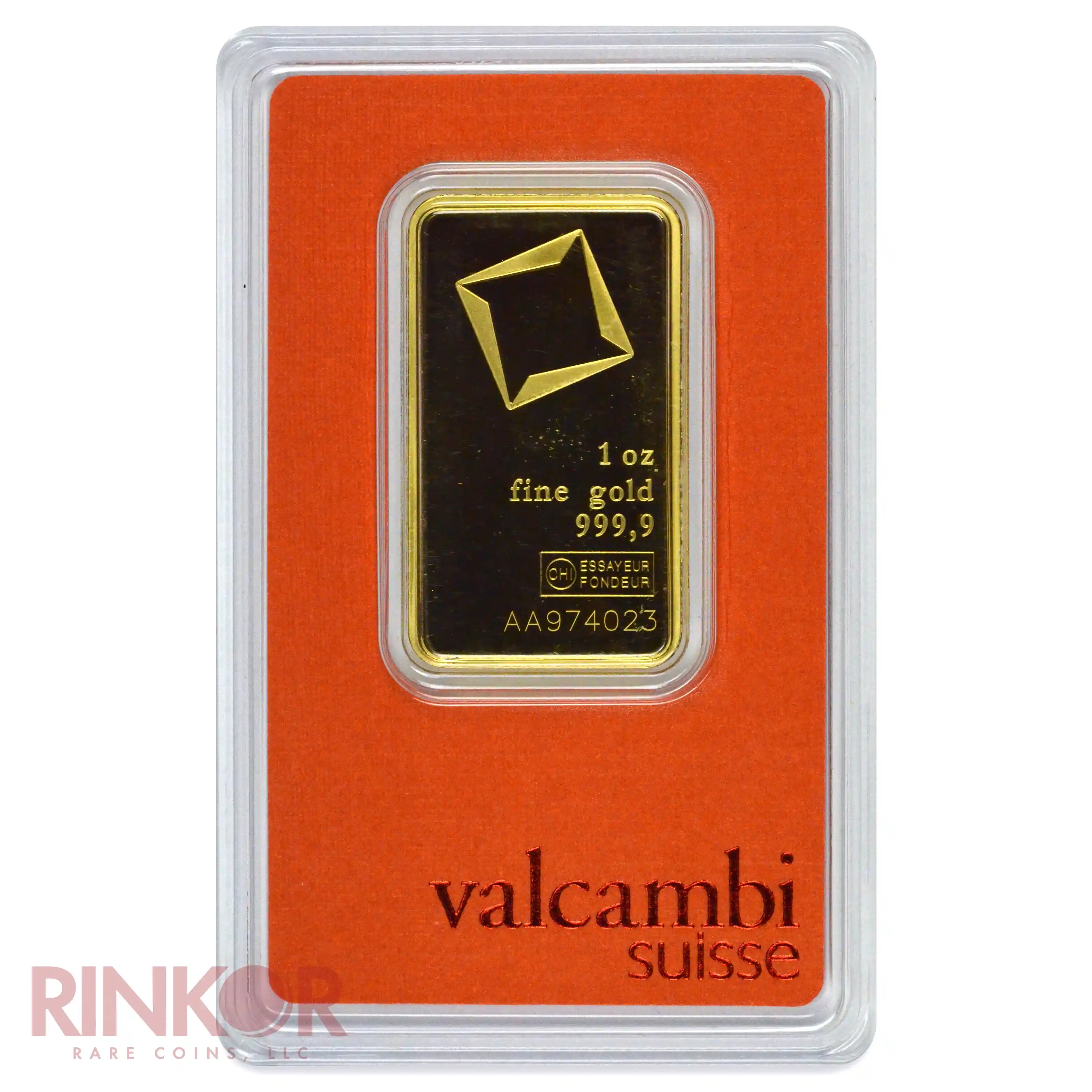 1oz Valcambi Gold Bar (Carded)