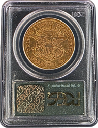 1876-S Liberty Head $20 TYPE 2 PCGS AU53 CAQC OGH