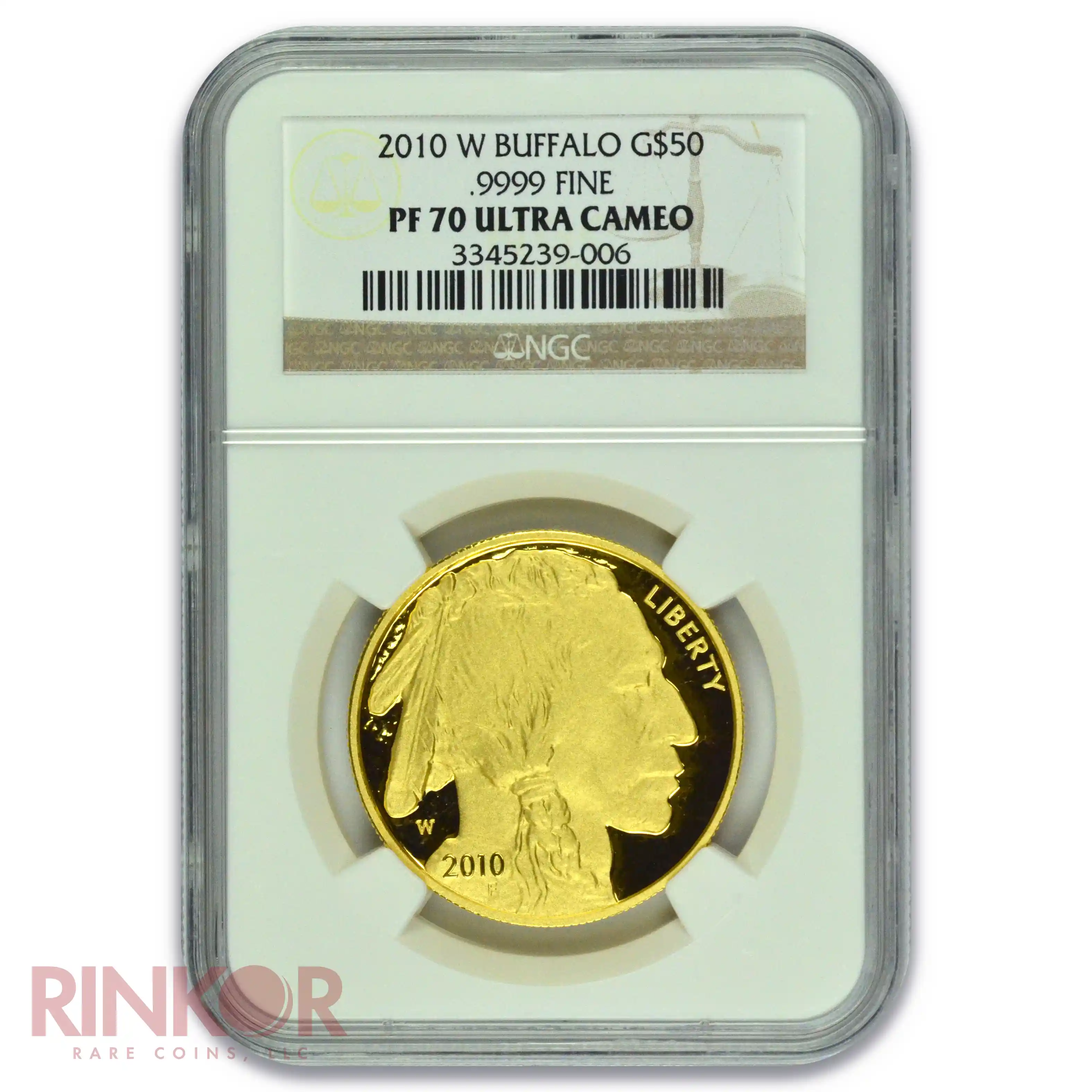 2010-W 1oz Proof American Gold Buffalo NGC PF 70