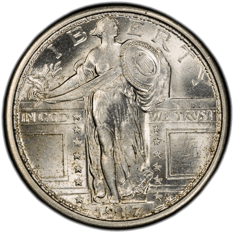 1917 Type 1 25C PCGS MS 65