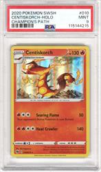 2020 Pokemon SWSH Champions Path Centiskorch Holo #010 PSA MINT 9 