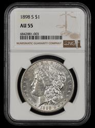 1898 S $1 NGC AU55 AU55
