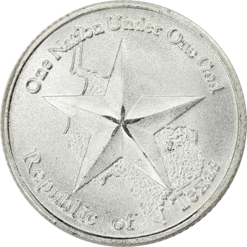 Republic Of Texas 1/10oz .999 Silver rounds 