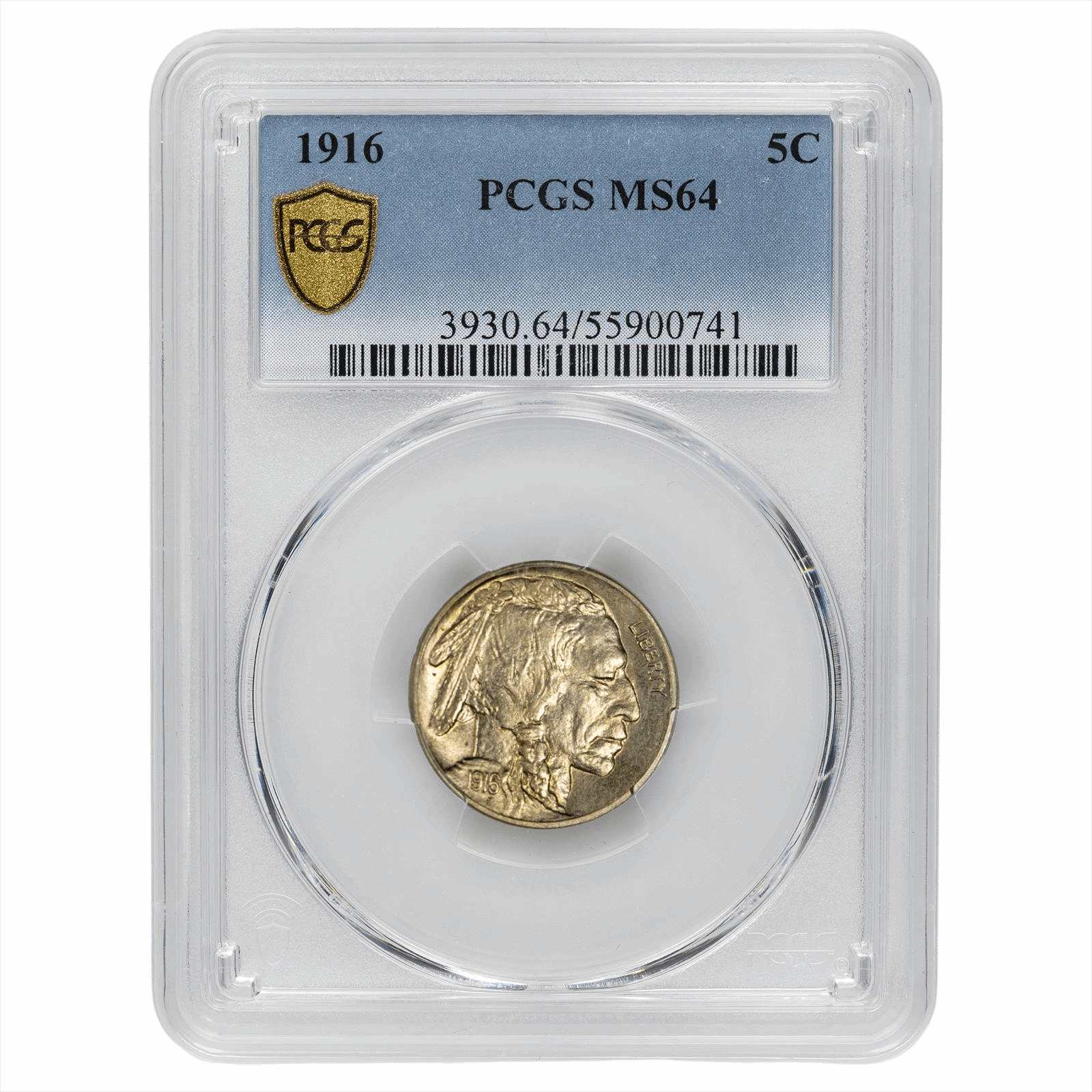 1916 Buffalo Nickel 5C PCGS MS 64