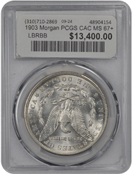 1903 Morgan PCGS CAC MS 67+