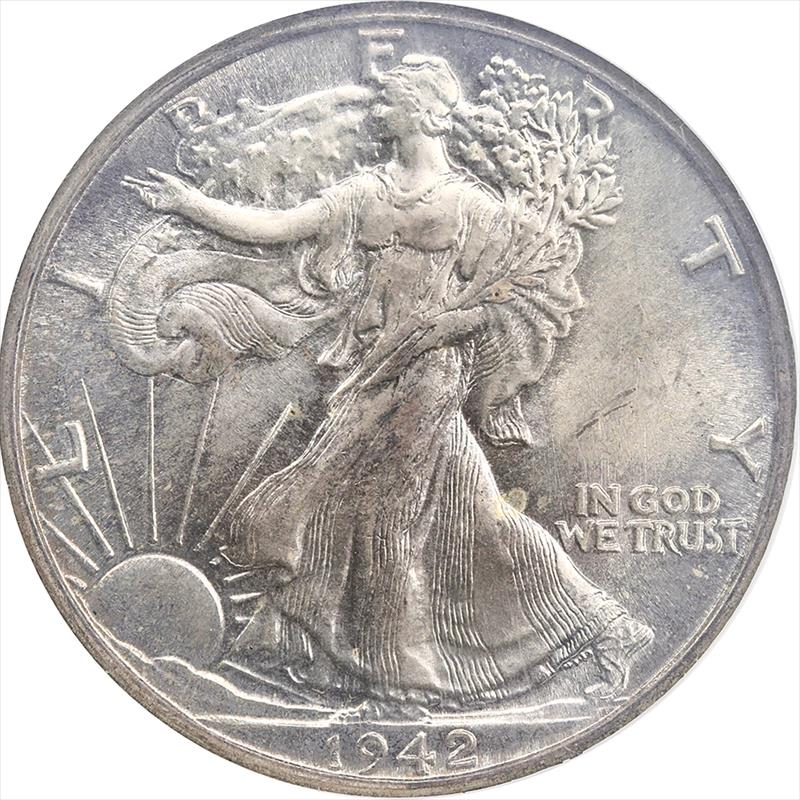 1942 Walking Liberty Half Dollar NGC MS 65 - Nice Original Coin