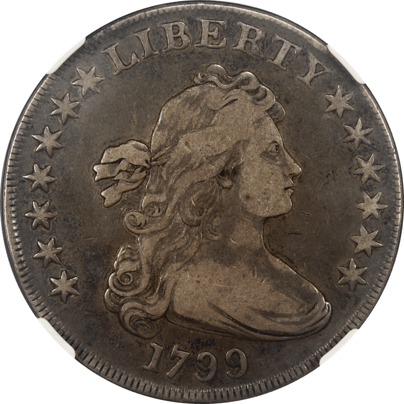 1799 Draped Bust Dollar $1 NGC VF 20 Nice Original Patina