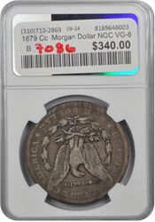 1879 Cc  Morgan Dollar NGC VG-8