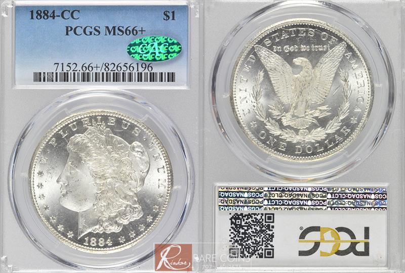 1884-CC $1 PCGS MS 66+ CAC