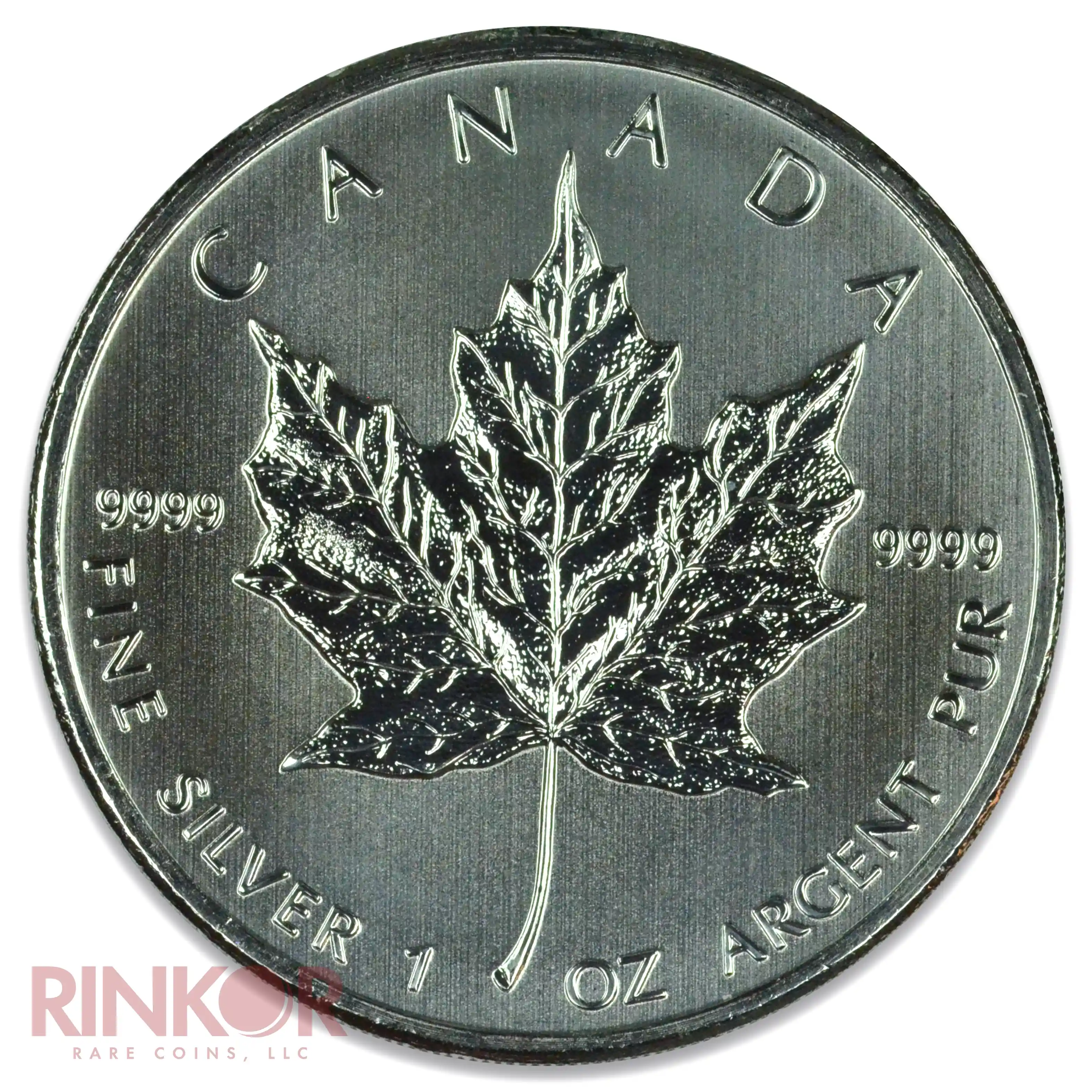 1oz Canadian Silver Maple Leaf Gem BU (Random Date)