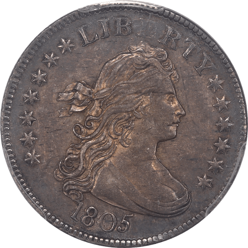 1805 Draped Bust Quarter 25c PCGS AU58 - Nice Original Coin