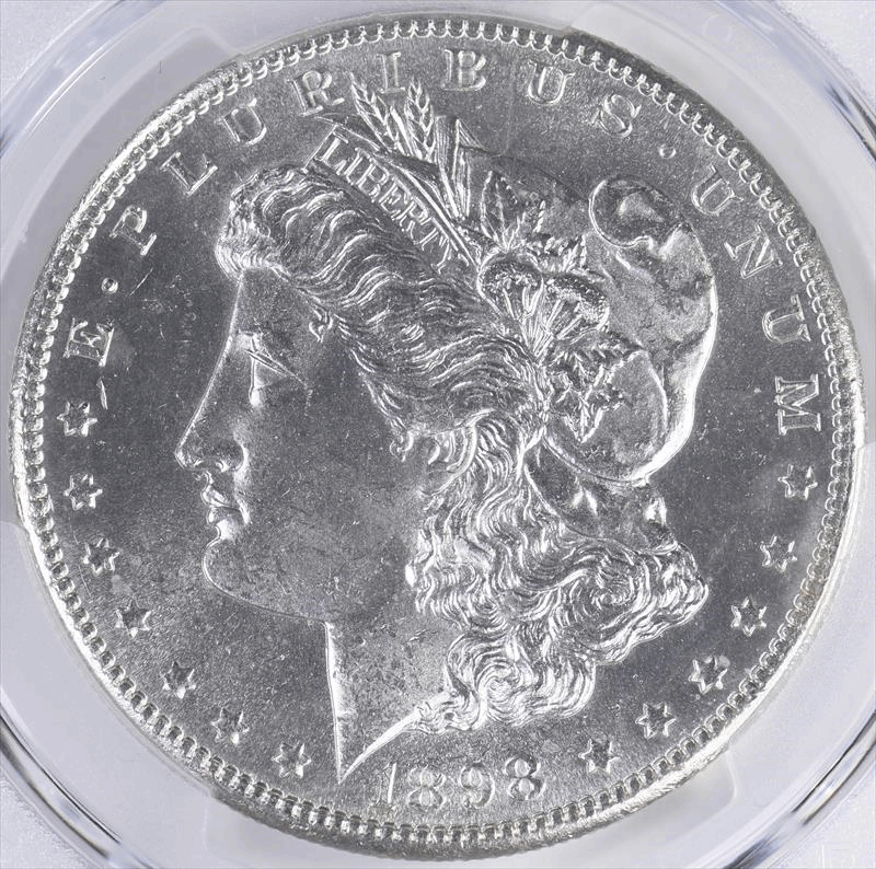 1898-S $1 PCGS MS64 