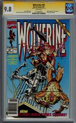 Wolverine #45 CGC Signature Series 9.8 (Marvel, 1991) Signed by Marc Silvestri 