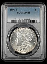 1891 S $1 PCGS AU55