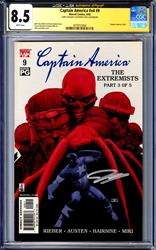 Captain America #v4 #9 Marvel Comics 4/03 Signed by John Cassaday CGC x JSA 8.5