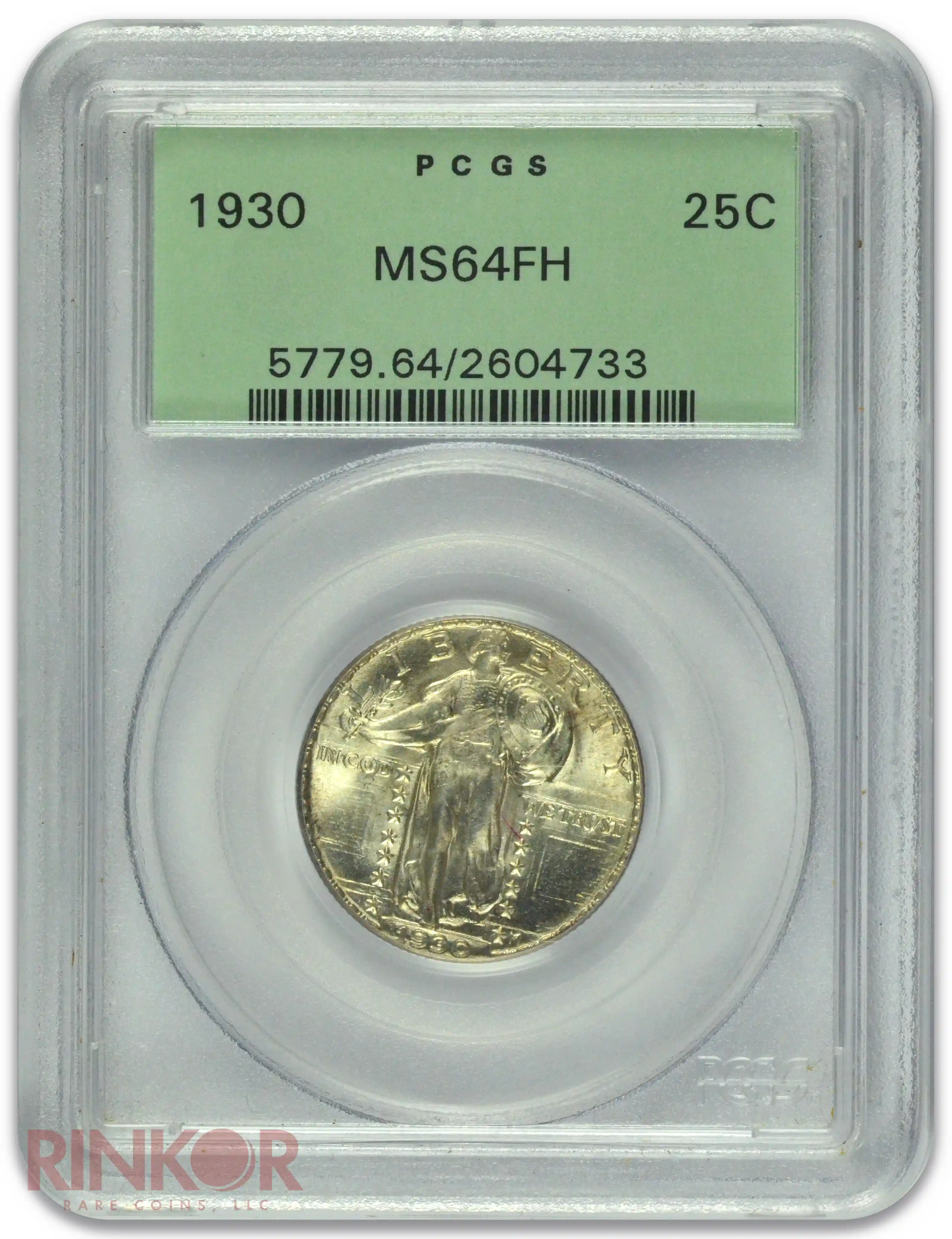 1930 Standing Liberty Quarter PCGS MS 64 FH