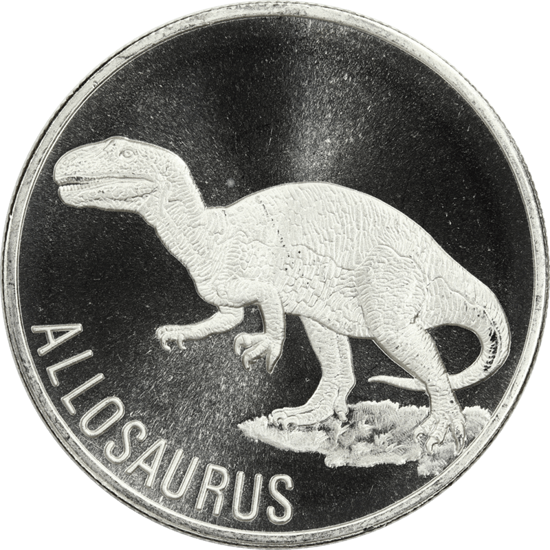 Allosauraus .999 Fine Silver Round 