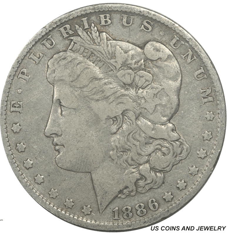 1886-O Morgan Silver Dollar $1 Extra Fine XF