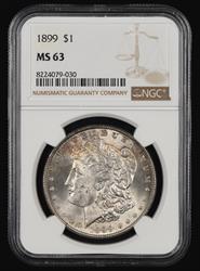 1899 $1 NGC MS 63