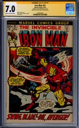 Iron Man #51 Marvel Comics 10/72 Signed by Mike Friedrich CGC 7.0