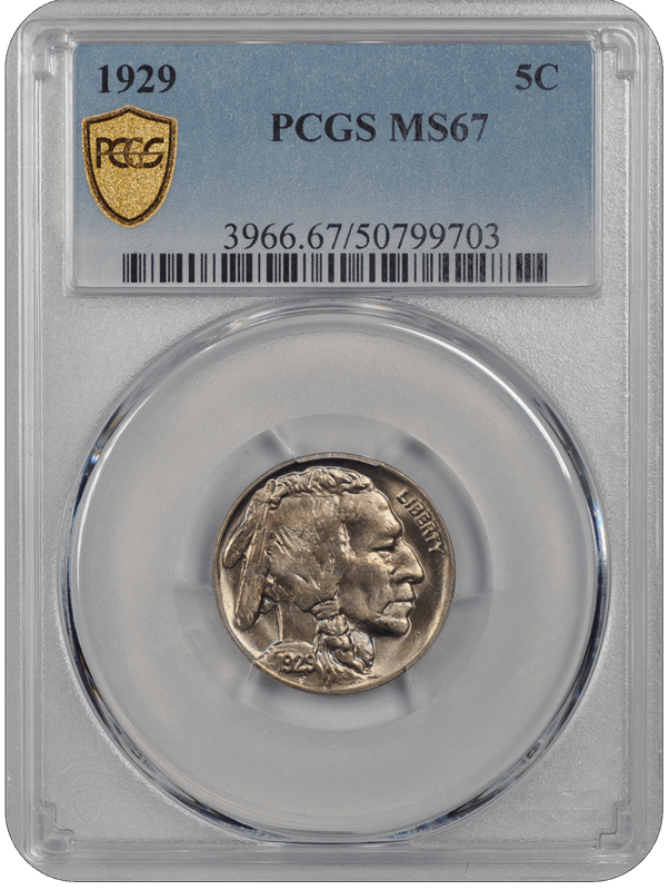 1929 Buffalo PCGS MS 67