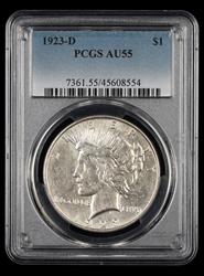 1923 D $1 PCGS AU55 AU55