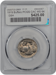 1919 Buffalo PCGS CAC MS 64