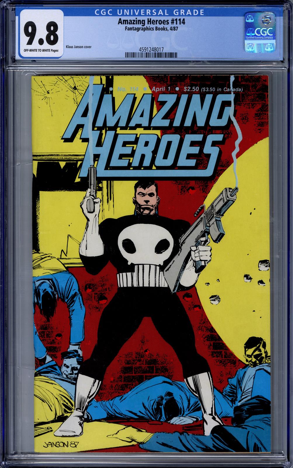 Amazing Heroes #144 CGC 9.8 (Fantagraphics Books, 1987) 