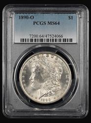 1890 O $1 PCGS MS64 MS64