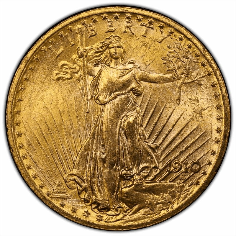 1910 $20 PCGS MS 64 CAC