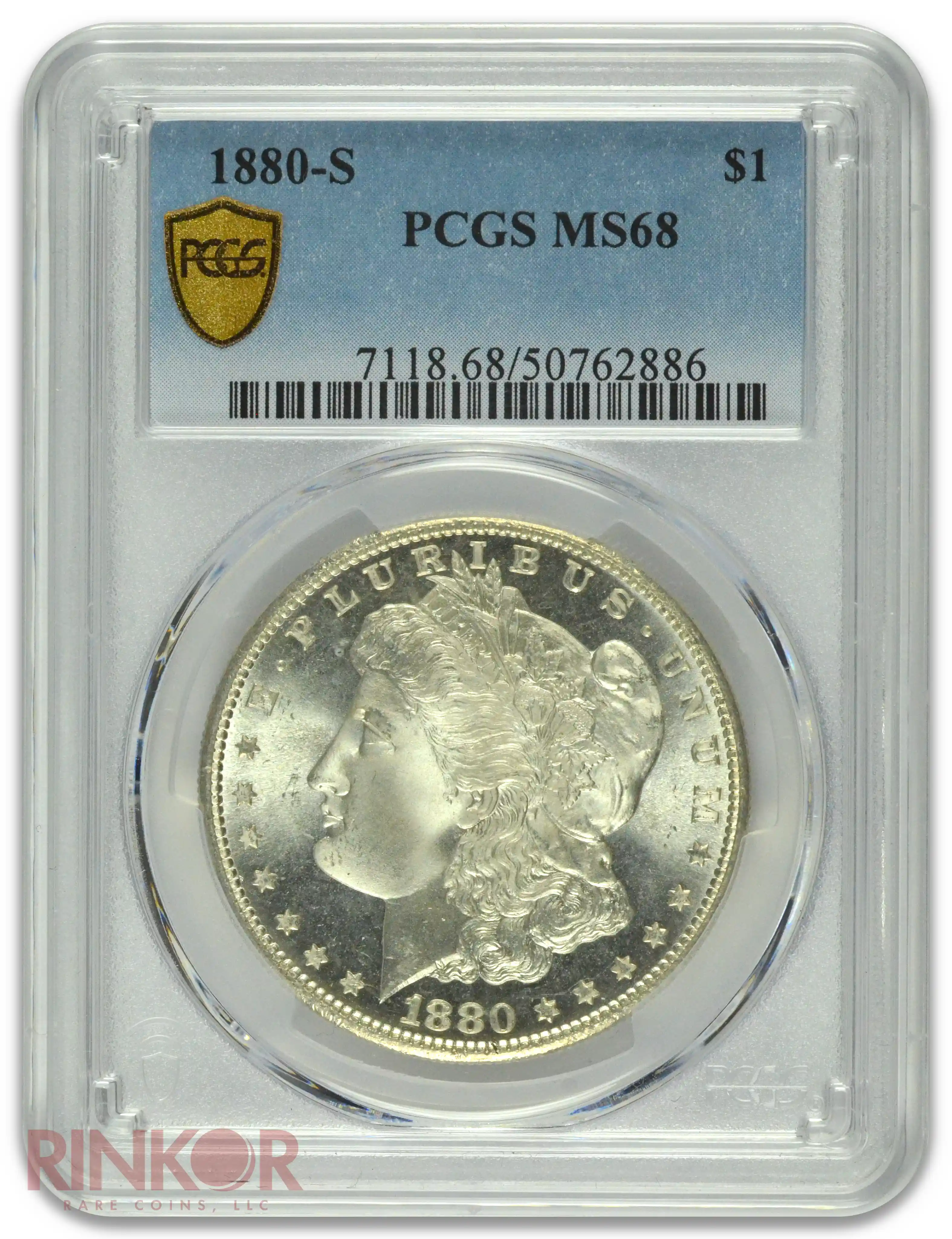 1880-S $1 PCGS MS 68