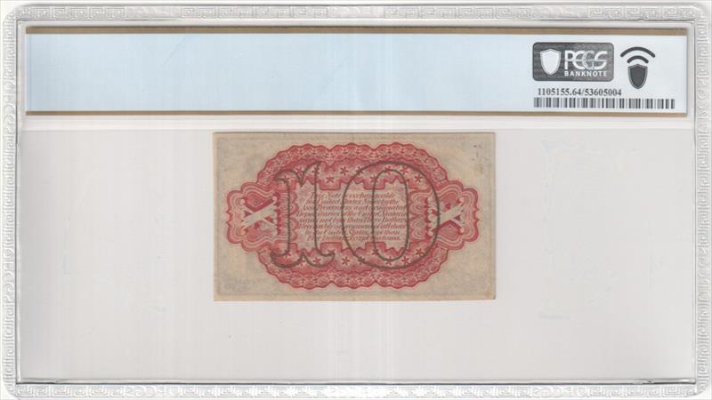 Fr. 1251 10 Cent Fractional Currency Third Issue PCGS 64 