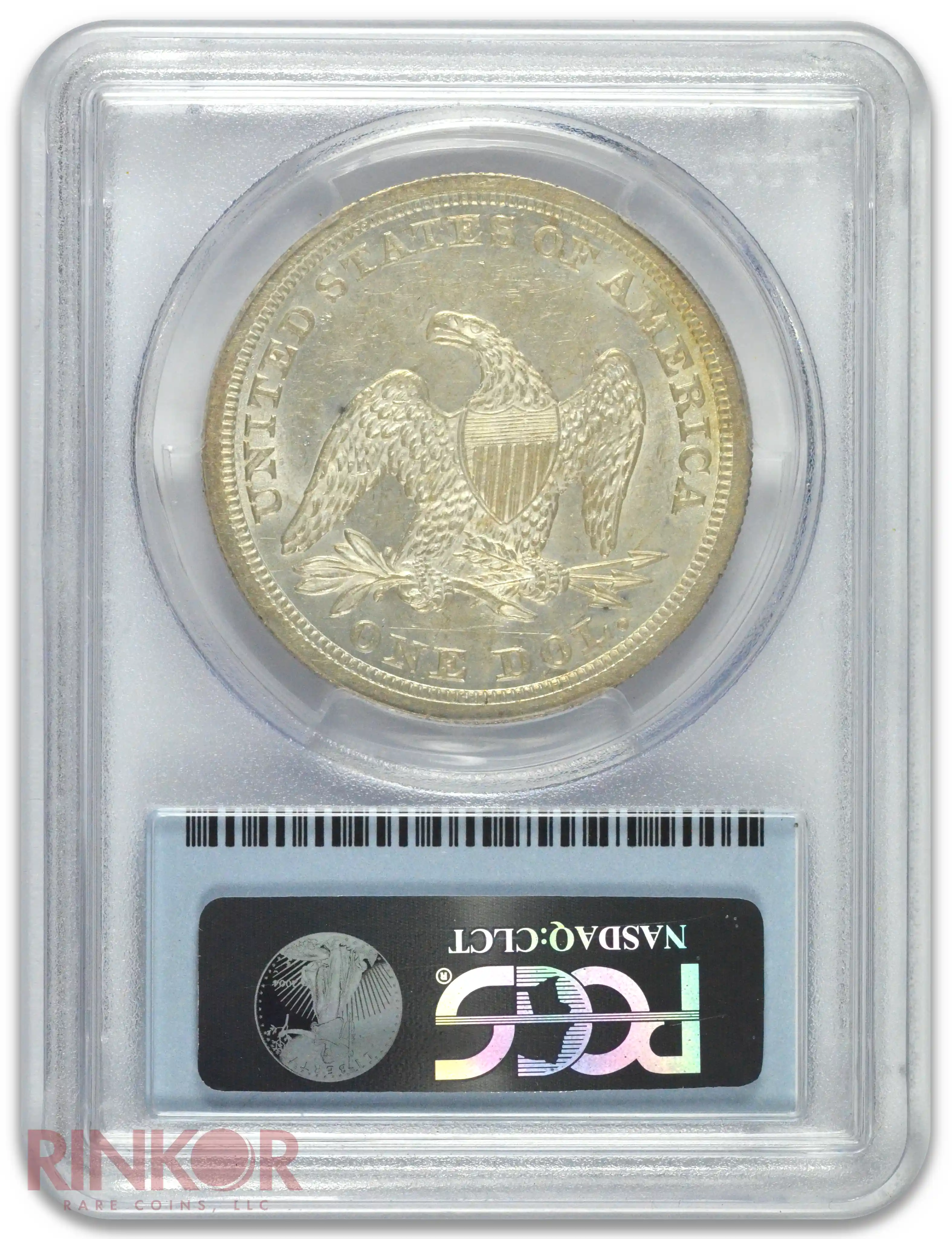 1853 $1 PCGS MS 62