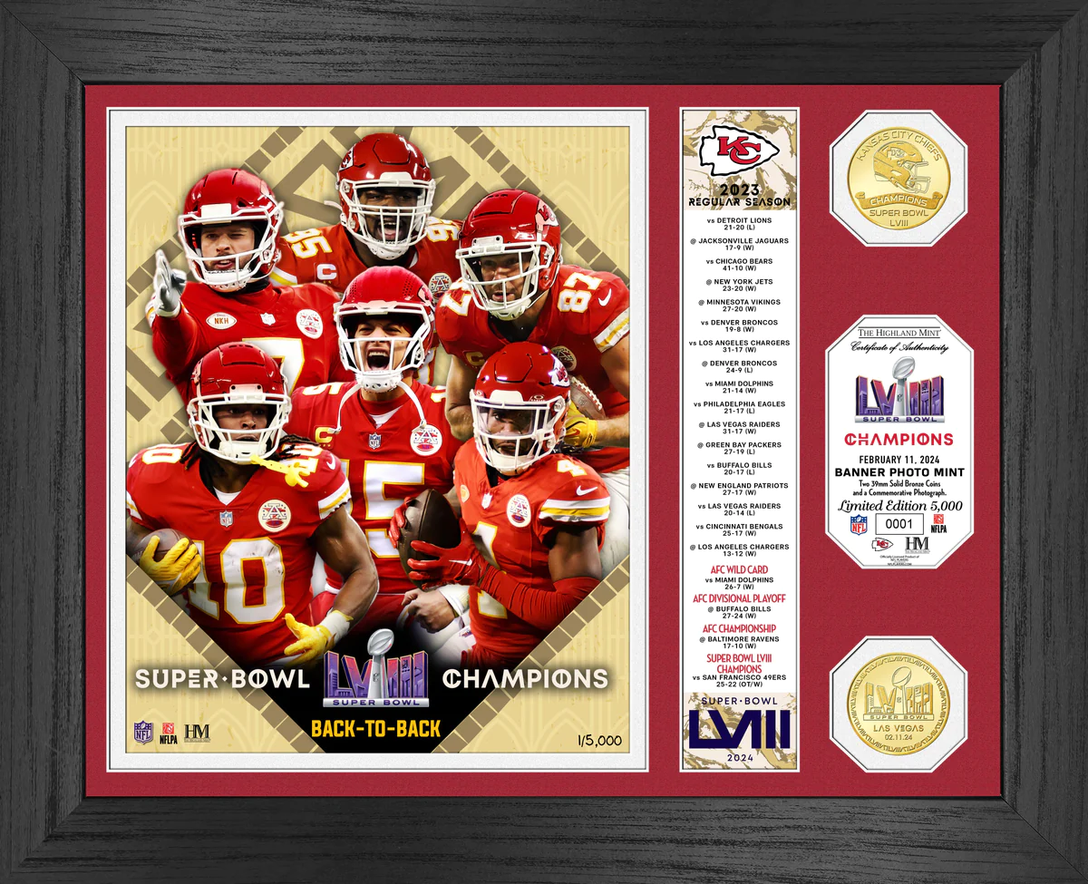 Kansas City Chiefs Super Bowl LVIII Champions Bronze Coin Photo Mint 